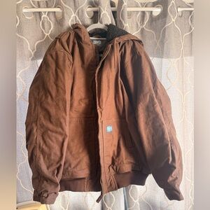 Brown outdoor jacket